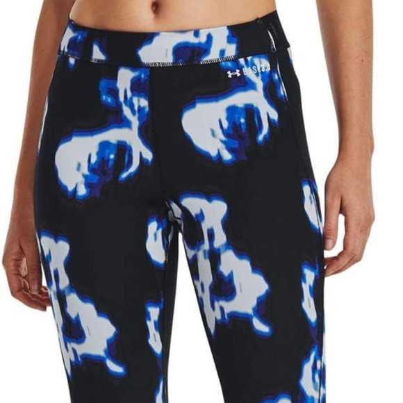 Under Armour 1373845 UA Base 3.0 Printed  Leggings Versa Oxford Blue ( S ) - Picture 1 of 4